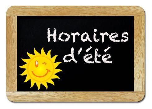 horaires d'été horaires d'été
